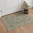 thumbnail image 5 of GENIMO 2'x7' Runner Rug, Machine Washable Non Slip Low Pile Hallway Runner Rug for Kitchen Laundry Room, Vintage Persian Diamond, Dusty Sage, 5 of 5