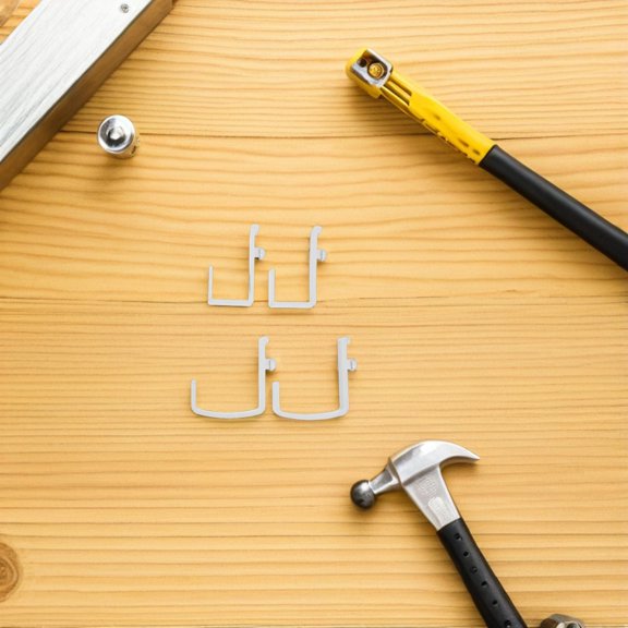 ETEREAUTY Versatile Plastic Bedside Hooks White for Home Dorm and Apartment 5Pairs