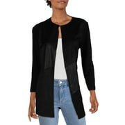 Kasper Womens Petites Mixed Media Business Jacket