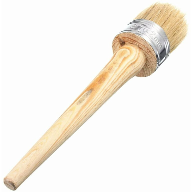 Round Chalk Paint Brush for Waxing Furniture or Milk Painting - Wax Brush  for Furniture Chalk Paint Brush for Furniture Wax Brushes for Waxing