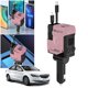 thumbnail image 4 of Adaptador Mechero Coche Cargador 120W 4 en 1 USB Retráctil Tipo C () Rosa, 4 of 9