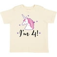 thumbnail image 3 of Inktastic 4th Birthday Cute Unicorn Girls Toddler T-Shirt, 3 of 5