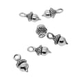 thumbnail image 3 of Jewelry Craft 3D Fruits Acorn Charms Colgantes Cuelgan Los Granos Del Espaciador Para DIY Craft Collar Fabricación De Joyas, Plata perfecl dijes colgantes, 3 of 7