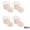 4 Pieces Of Pink, variant on LYMAYTER 4 Pack Kids Girls Socks Toddler Ruffle Soft Eyelet Mesh Dress for Princess Socks 0-8Y