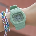 thumbnail image 3 of Reloj deportivo electrónico LED, resistente al agua, ligero y luminoso, reloj inteligente para niños y niñas, color verde, 3 of 5