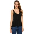 thumbnail image 3 of Zeagoo Womens V Neck Cami Tank Top Strap Sleeveless T Shirt Casual Loose Cotton Vest Blouse, 3 of 9