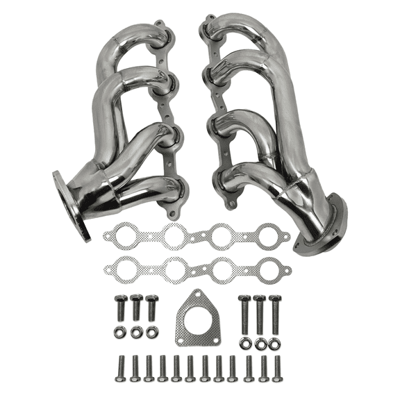 Exhaust Headers 2002–2013 Silverado Sierra Suburban Tahoe Yukon Escalade 4.8L 5.3L 6.0L 6.2L V8 LS Style Engines 304 Stainless Steel