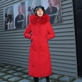 thumbnail image 3 of Abrigo de invierno para mujer, abrigo largo y grueso, chaqueta acolchada de algodón para mujer, 3 of 6