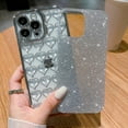thumbnail image 5 of case for  iPhone 13 Pro Max Case Glitter, Luxurly Plated Glitter Transparent 3D Heart, Bling Sparkly Phone Cases for iPhone 13 Pro Max, Soft Shockproof Protective Back Cover for Women Girls, Silver, 5 of 12