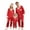 Red-Outfits, variant on Jsaierl Family Matching Pajamas Sets Silk Satin Button Down Long Sleeve Sleepwear Nightwear 2 Pcs Pj Set Plus Size Xmas Themed Costumes
