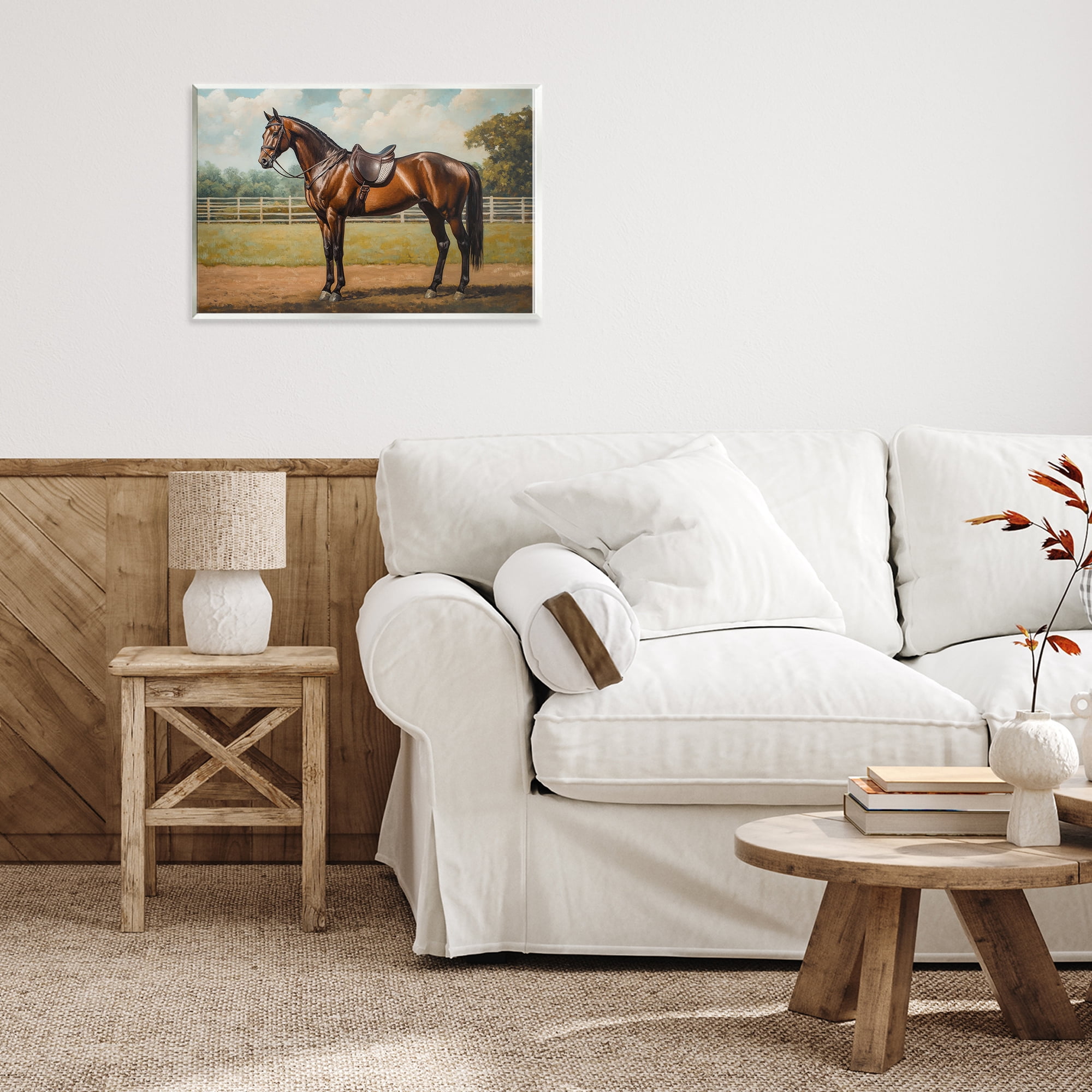 Stupell Industries Saddled & Ready For The Show Wall Plaque Art, design by Petal Prints Design