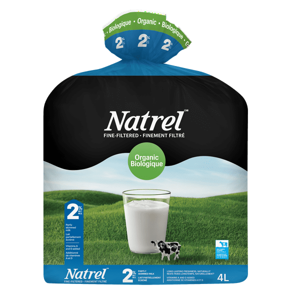 Natrel Organic Fine-filtered 2% Milk, 4 L