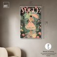 thumbnail image 5 of Garden Parasol Stroll Cover Canvas Print Glam Art Prints by Art Remedy, White Frame, 30 x 45, 5 of 7