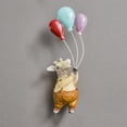thumbnail image 1 of Globo animales escultura decorativa colgante de pared hogar arte resina arte ornamentos, pintadas estatua regalos para io hogar Jirafa Soledad Escultura para colgar en la pared, 1 of 9