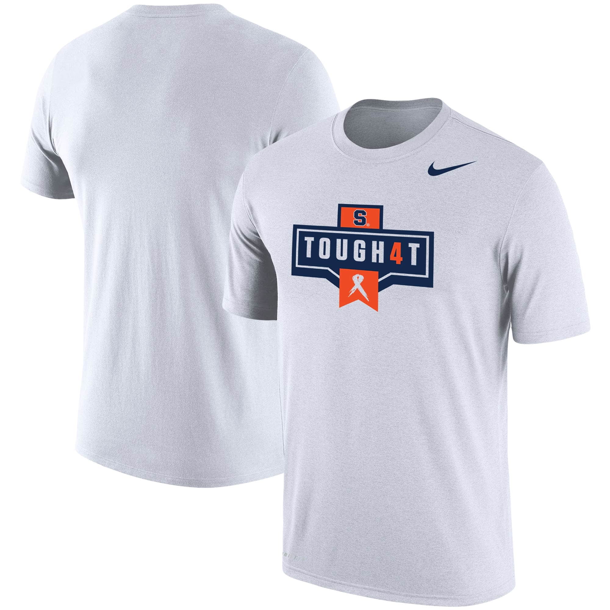white and orange nike t shirt