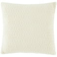 thumbnail image 5 of SAFAVIEH Mari 18" x 18" Modern Ivory Solid Cotton Decorative Pillow, 5 of 6