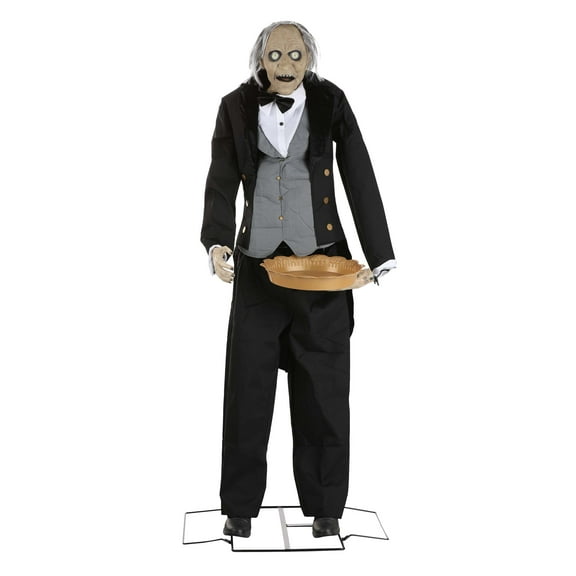 Evil Animated Greeter Butler Decoration