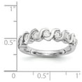 thumbnail image 7 of 14K White Gold Ring Band Wedding Diamond Round , Size 9, 7 of 7
