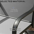 thumbnail image 3 of 2-Piece Patio Swivel Bar Chairs with Curve Design / Ergonomic Seating for Outdoor, 3 of 5