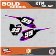 thumbnail image 2 of Kalair GFX Graphics Kit for Ktm 50SX MINI Bold Series, 2 of 5