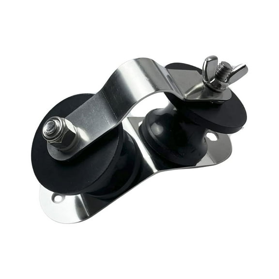 MARINE CITY Stern Fairlead Anchor Roller, 304 Polished Stainless Steel, 6-1/4 Inch Corrosion-Resistant Bow Mount with Swiveling Bail for Boats, Yachts, Ships, and Kayaks Pack of 1