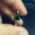 thumbnail image 3 of Certified Natural Green Emerald 925 Sterling Silver Handmade Ring Gift Free ship, 3 of 4
