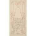 thumbnail image 2 of Jules-Edmond-Charles Lachaise 9x14 Black Ornate Wood Framed Double Matted Museum Art Print Titled: Design for a Panel Ornamented with Strapwork and Rinceaux (1830-97), 2 of 5