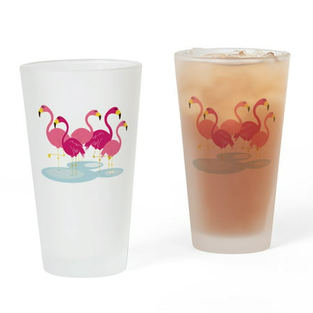 CafePress - Flamingos - Pint Glass, Drinking Glass, 16 oz. CafePress