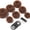 D-Light Brown, variant on Donut Hair Bun Maker Set - 7 Rings (1 Extra-Large, 2 Large, 2 Medium, 2 Small), 5 Elastic Bands, 20 Hair Pins