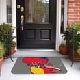 thumbnail image 5 of Pofeuu Dinosaur Super Hero Cartoon Print Hem Mat 40x60 - Multipurpose Doormat for Indoor & Outdoor Use - Welcome Your Guests with our Entrance Mat, 5 of 6
