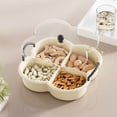thumbnail image 1 of YEYHDS Fruit Dish Household Living Room Coffee Table Plastic Candy Box Snacks Storage Packing Compartments Placed Dry Fruit Tray Clearance Sales Today Deals Prime, 1 of 6