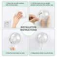 thumbnail image 7 of JingChun 1Pc Suction Cup Hooks, Small Clear Heavy Duty Vacuum Suction Hooks Shower Wall Suction Cup Hangers Removable Reusable Window Glass Door Suction Holder for Bathroom Kitchen, 7 of 7