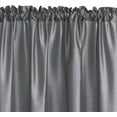 thumbnail image 2 of Faux Silk Stain Curtains with Rod Pocket Light Filtering Dupioni Silk Drapes,Dark Grey,52x84inch, 2 of 4