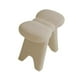 thumbnail image 4 of Taburete de tocador tapizado, reposapiés decorativo, taburete para pasillo Blanco, 4 of 9