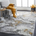 thumbnail image 2 of SAFAVIEH Craft Elouise Abstract Area Rug, 5'3" x 7'6", Grey/Gold, 2 of 8