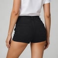 thumbnail image 6 of Aimik Women's Solid Denim Shorts Fashion High Waist Jeans with Pockets Summer Casual Comfortable Bottoms, 6 of 6