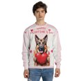 thumbnail image 4 of Happy Valentine's Day German Shepherd Brings Love Heart All Over Print 3D Sweatshirt Unisex Merch Alsatian Dog Lover Gifts - 02028, 4 of 6