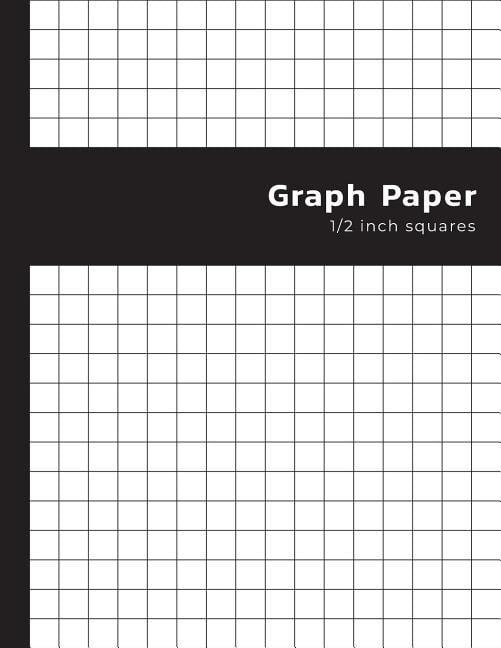 Graph Paper 1/2 Inch Square (2 Squares per Inch) Quad Ruled 0.50