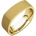 thumbnail image 7 of 6mm Square Comfort Fit Band in 14k Yellow Gold - Size 10, 7 of 7