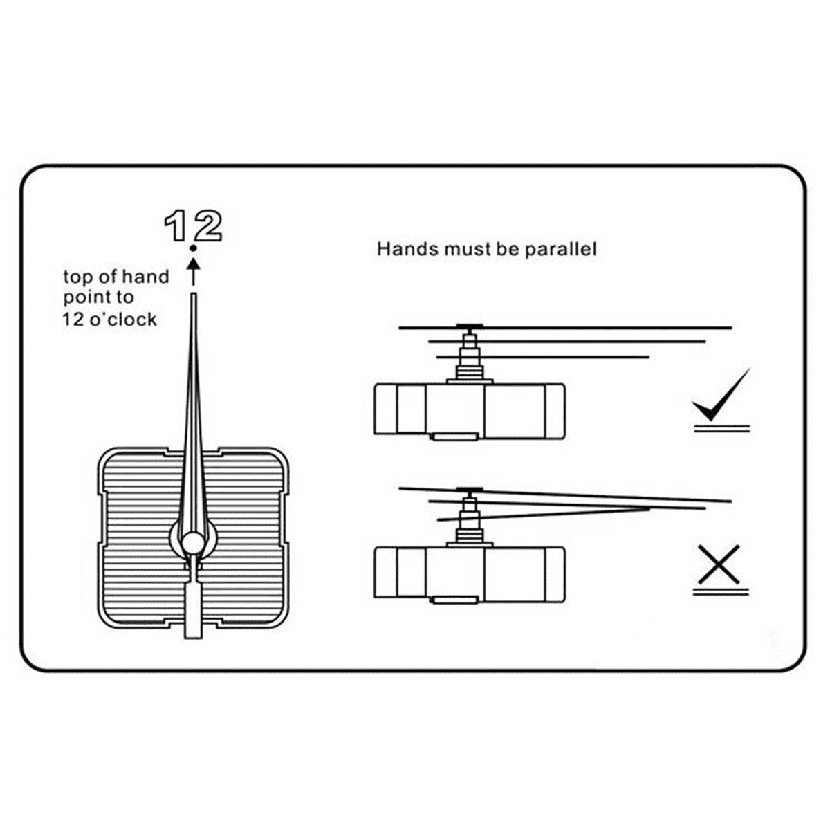 50Pcs DIY Silent Movement Spindle Hands Wall Quartz Clock Movement Mechanism Repair Tools Part Clock Kit