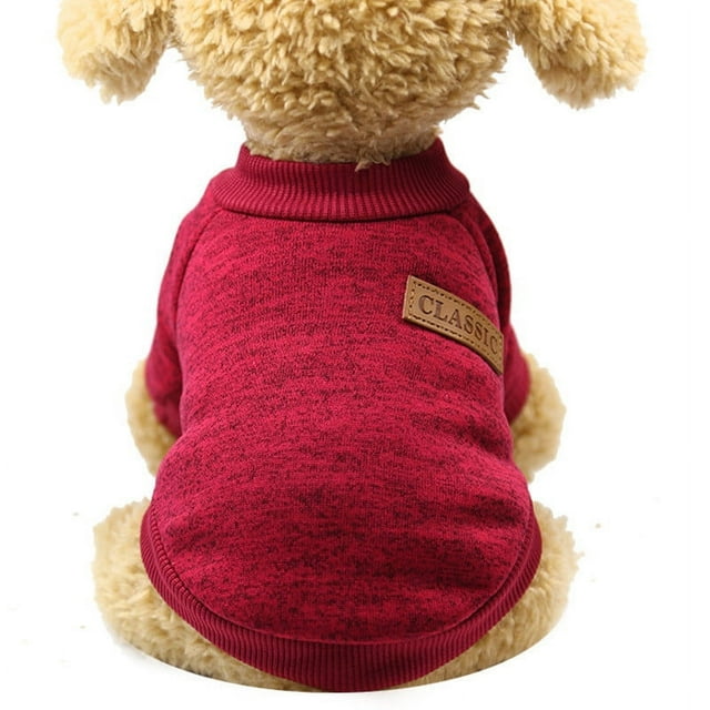 LSLJS Two-Legged Warm Puppy Dog Fight Teddy Wool Sweater Pet Clothes, Pet Costume