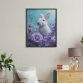 thumbnail image 4 of Paint by Numbers Kit for Adults, White Rabbit Among Purple Roses Paint by Numbers, Easy Paint by Numbers Kit for Adults Beginner, DIY Adult Paint by Number Kits on Canvas, 12x16in Home Decor, 4 of 7