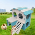 thumbnail image 4 of Walbest Hamster Pets Hiding Place,Hamster Hiding House, Snail House,Ladder,Seesaw Suitable for Gerbils,Purple Mouse Chewing Toys,Hamster Cage Accessories, 4 of 8