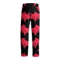 thumbnail image 6 of Trgacdwlo Halloween Pajamas Pants Men Ghost Pumpkin Print Men Pajama Pants Elastic Waist Drawstring Fall Winter Men Lounge Pants, 6 of 7