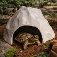thumbnail image 2 of Plastic 3D Printed Reptile Shelter Realistic Artificial Hidden Cave Shelter Stable Reptile Habitat for Lizards Turtles, 2 of 7