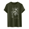 thumbnail image 5 of Chiccall Men's American Flag Print Patriotic Crew Neck Summer Tops Independence Day Short Sleeve Tee Shirts, 5 of 6