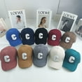 thumbnail image 4 of Fashion Corduroy Baseball Cap Ladies Letter C Snapback Hat Women Shopping Dress Up Adjustable Casual Caps Hip Hop Hats New Corduroy Hat Low Profile Baseball Caps Sun Hat Adjustable Trucker Cap, 4 of 7