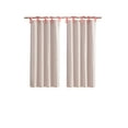 thumbnail image 7 of Ecologee Jill 100% Blackout Tie Top Single Indoor Curtain Panel, Coral, 38" W x 63" L, 7 of 7