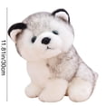 thumbnail image 3 of Husky Plush Toy 11.8 Inch Soft Cotton Stuffed Husky Dog Doll Cute Wolf Plushie Gift for Kids Dog Lovers Removable Washable, 3 of 6