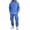 Blue-A#5076VV, variant on Mens Sweatsuits 2 Piece Set Drawstring Solid Color Hoodies and Cargo Sweatpants Set Fall Winter Big and Tall Mens Sweatsuits Green L